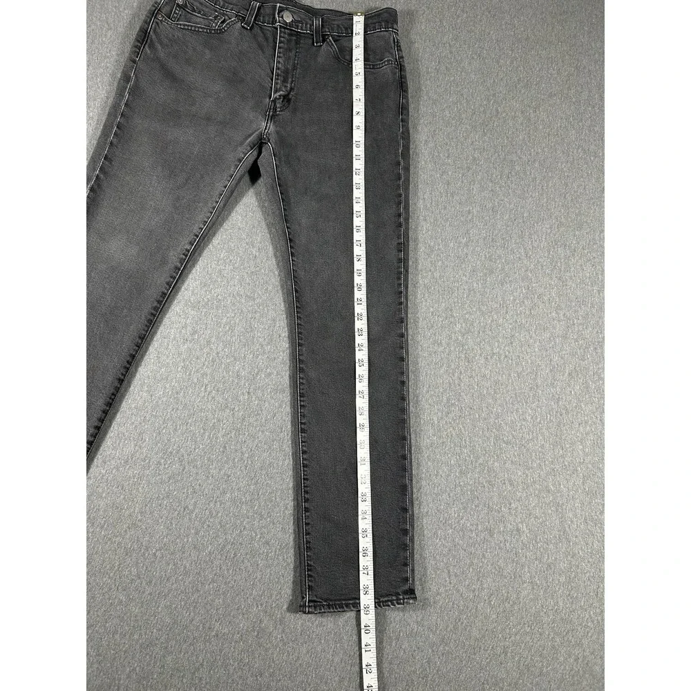 Levi's 511‎ Big E Premium Slim Fit Stretch Jeans Faded Black Denim Men's 33x30